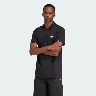 adidas Lifestyle Trefoil Essentials Polo Tee Men Black JD2439
