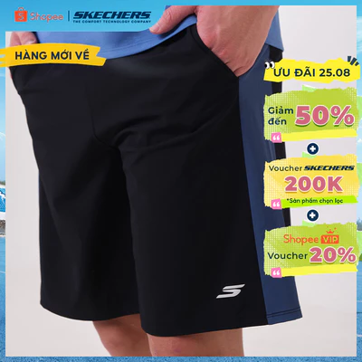 Quần Đùi Thể Thao Nam Skechers Walking Performance Shorts - SP326M415-0018