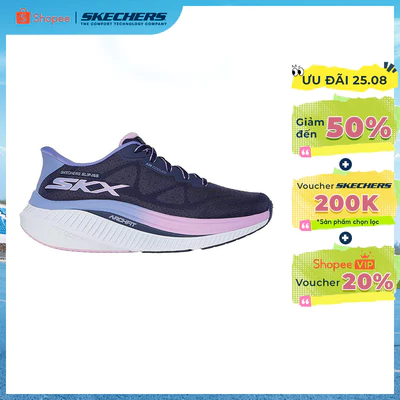 Giày Thể Thao Nữ Skechers Slip-ins GOwalk Max Cushioning Arch Fit Areena Đi Bộ - 125582-NVLV APMA