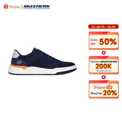 Giày Thể Thao Nam Skechers USA Streetwear Corliss Dorset - 210793-NVY Air-Cooled Memory Foam