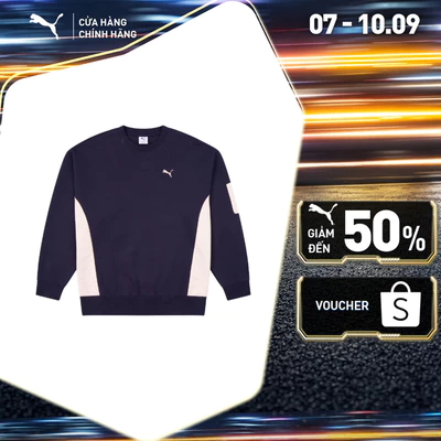 Áo Thun Thời Trang PUMA Nam PREMIUM ESS Crew Sweat New Navy Màu Xanh