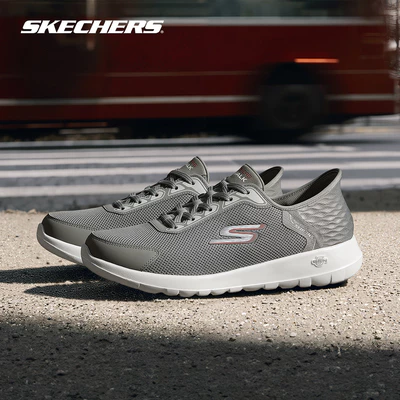 Giày Thể Thao Nam Skechers Slip-Ins GOwalk Max Allan Đi Bộ - 216705-GYRD Air-Cooled Memory Foam