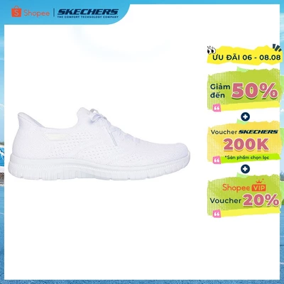 [ĐỘC QUYỀN ONLINE] Giày Thể Thao Nữ Skechers Slip-ins Sport Active Virtue Flawless-104457-WHT Air-Cooled
