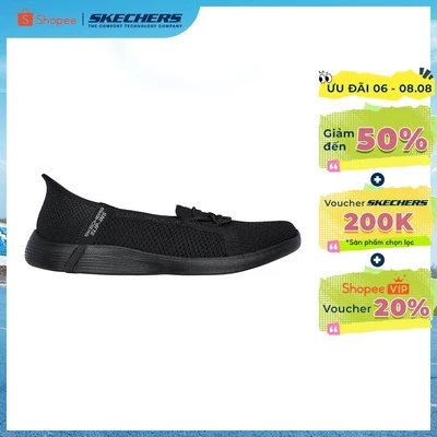 Giày Thể Thao Nữ Skechers Slip-ins On-The-Go Swift Elm Đi Bộ-137292-BBK Air-Cooled Memory Foam Online Sale