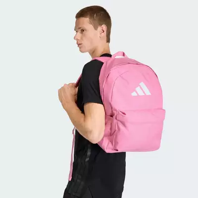 adidas Lifestyle Classic 3 Bar Logo Backpack Unisex Pink KE5640