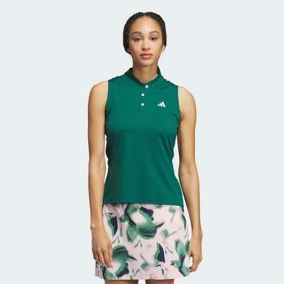 adidas Đánh gôn Áo Polo TWISTKNIT Tour Ultimate365 Nữ màu xanh lá IS9684