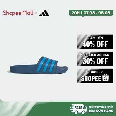 [Duy nhất 8.8 - VOUCHER 30%]adidas Phong cách sống Dép quai ngang Adilette Aqua Unisex Màu xanh da trời IH9011