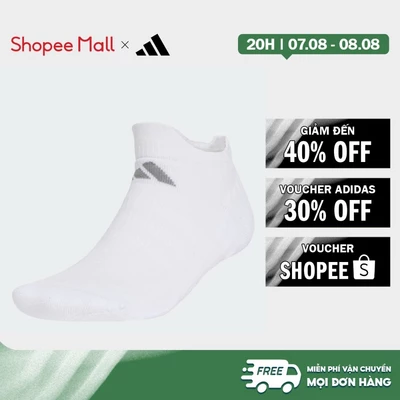 [Duy nhất 8.8 - VOUCHER 30%]adidas Quần vợt BỘ 1 ĐÔI TẤT TENNIS CỔ THẤP LÓT ĐỆM Unisex trắng IA7541