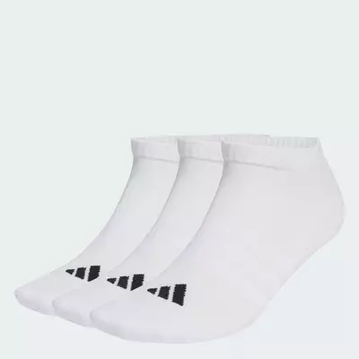 adidas Phong cách sống Bộ 3 Đôi Tất Cổ Thấp Lót Đệm adidas Essentials Unisex trắng JZ0535
