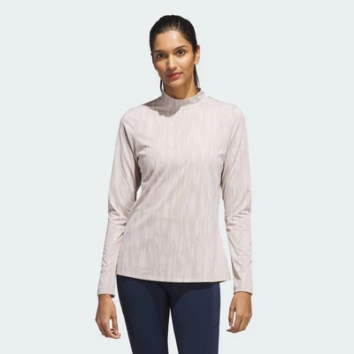 adidas Đánh gôn Áo Dài Tay Cổ Đứng Ultimate365 Jacquard Nữ nâu JN8404