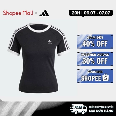 adidas Lifestyle 3-Stripes Slim Raglan Tee Women Black IU2429