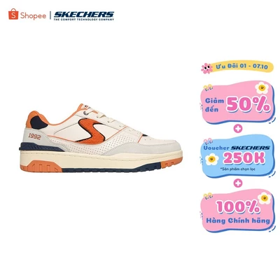 Giày Thể Thao Nam Skechers Court Classics S-1992 Surjin - 254174-NTOR Air-Cooled Memory Foam
