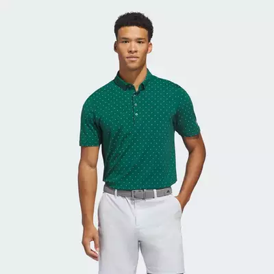 adidas Đánh gôn ÁO POLO ULTIMATE365+ MICRO PRINT Nam màu xanh lá KB3727