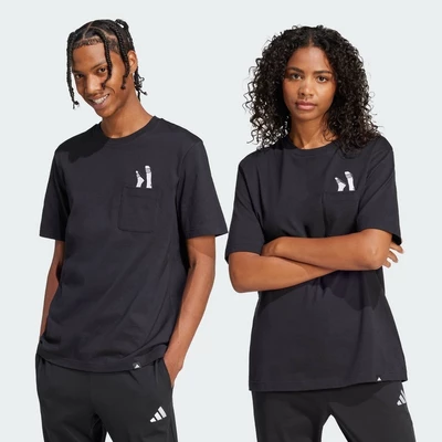 adidas Phong cách sống Áo Thun Có Túi Lounge – Graphic Dép adidas Nam Đen JC5283