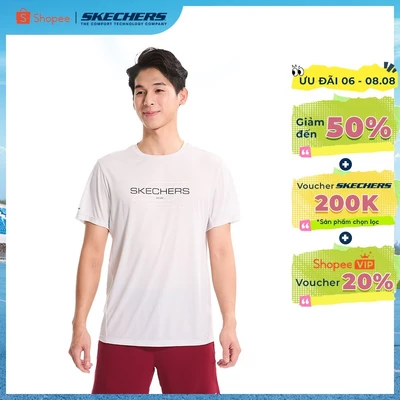 Áo Thun Tay Ngắn Nam Skechers Dynamic Walking Performance Short Sleeve Tee - P125M050-01KW Online Sale