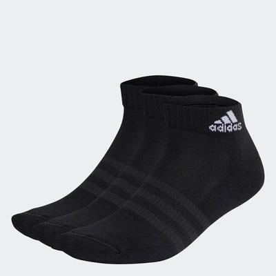 adidas Phong cách sống & Bóng rổ Bộ 3 Đôi Tất Cổ Chân Có Đệm Sportswear Unisex Đen IC1277