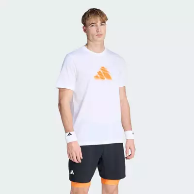 adidas Quần vợt ÁO THUN GRAPHIC TENNIS CLAY IS NOT Nam trắng KB9429