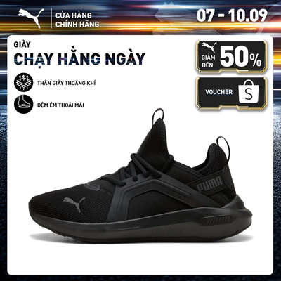Giày Chạy Bộ PUMA Unisex Softride Enzo 5 Black-Cool Dark Gray Màu Đen