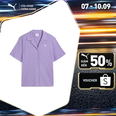 Áo Thun Thời Trang PUMA Nữ WARDROBE ESS Shirt Lavender Alert Màu Tím