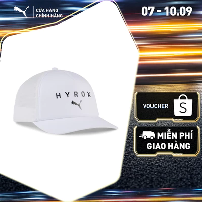 Nón Lưỡi Trai Thể Thao PUMA Unisex x HYROX Trucker Cap White Màu Trắng