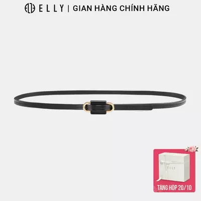 Thắt lưng nữ ELLY khóa luồn da bò Italy ED14 cao cấp dây nịt nữ thời trang chính hãng