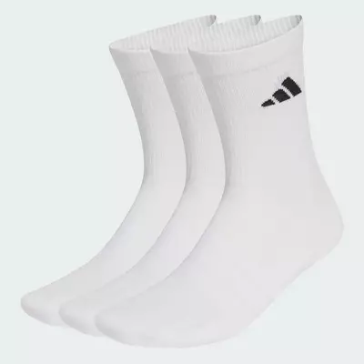 adidas Phong cách sống BỘ 3 ĐÔI TẤT CỔ CAO LÓT ĐỆM SPORTSWEAR Unisex trắng JZ0530