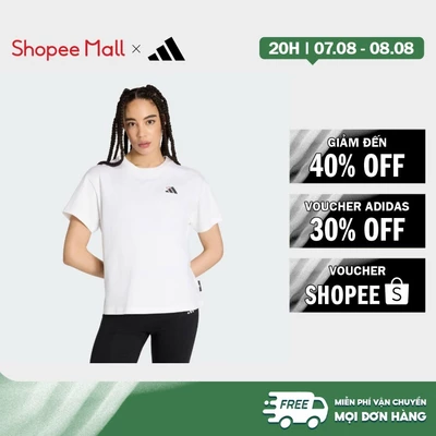 [Duy nhất 8.8 - VOUCHER 30%]adidas Phong cách sống ÁO THUN GRAPHIC THÊU DÁNG RỘNG Nữ trắng KT2738