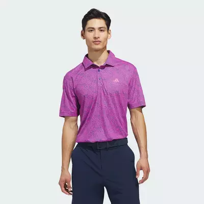 adidas Đánh gôn ÁO POLO ULTIMATE365 FEATHER PRINT Nam Hồng KR9526