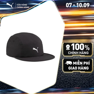 Nón Thể Thao Gấp Gọn PUMA Unisex ESS RUNNING 5 Panel Black Màu Đen
