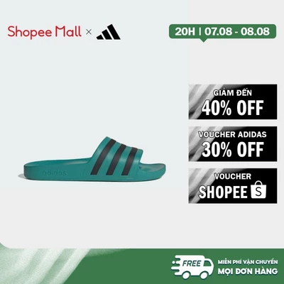 [Duy nhất 8.8 - VOUCHER 30%]adidas Phong cách sống Dép quai ngang Adilette Aqua Unisex màu xanh lá JS1126