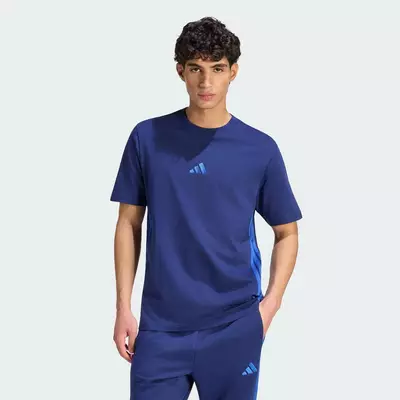 adidas Phong cách sống Áo Thun Single Jersey 3 Sọc Essentials Nam Màu xanh da trời KF2224