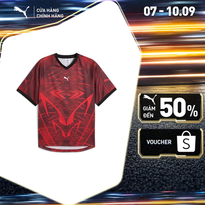 Áo Thun Thời Trang PUMA Unisex PUMATECH-X Football Jersey For All Time Red-AOP Màu Đỏ