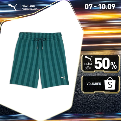 Quần Đùi Thời Trang PUMA Nam Basics Sportstyle Core CLASS 8 Shorts Emerald Ice Màu Xanh Lá