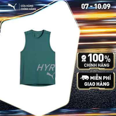 Áo Thun Thể Thao Tập Luyện PUMA Nam M HYROX PWRMODE TRAIN TANK Herb Garden Màu Xanh Lá
