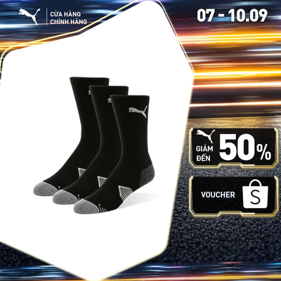 Bộ 3 Đôi Vớ PUMA Unisex ESSENTIAL CREW CUT 3 PA Black Màu Đen