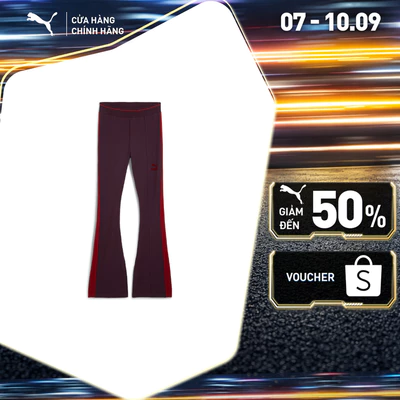 Quần Dài Thời Trang PUMA Nữ T7 Flared Leggings Midnight Plum Màu Tím
