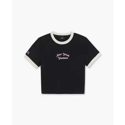 MLB - Áo croptop nữ tay ngắn Sportive Lettering_3FTSV0164-50BKS