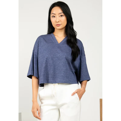 Áo Thun Tay Ngắn Nữ Skechers Skechers Authentic - Lounge Short Sleeve Tee - SL425W464-NVM1