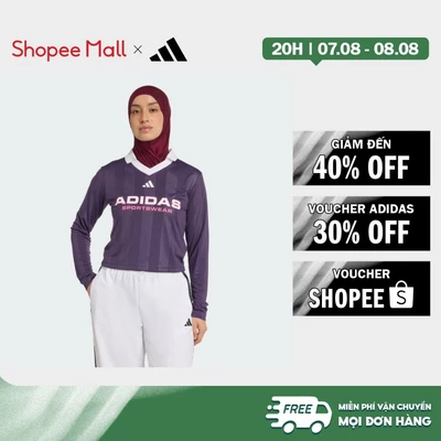 [Duy nhất 8.8 - VOUCHER 30%]adidas Phong cách sống Áo Polo Dài Tay adidas Tiro Nữ Màu tím JN2751