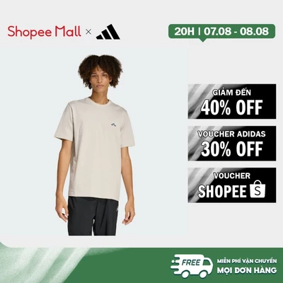 [Duy nhất 8.8 - VOUCHER 30%]adidas Phong cách sống ÁO THUN GRAPHIC SUMMER SLIDE CÓ VIỀN Nam Be KG5388
