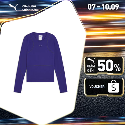 Áo Thun Thời Trang PUMA Nữ THE FAST RACE Longsleeve Lapis Lazuli Màu Xanh