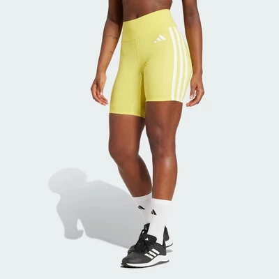 adidas Gym & Training Quần Short Legging 3 Sọc Optime Essentials Nữ Màu vàng JD6538
