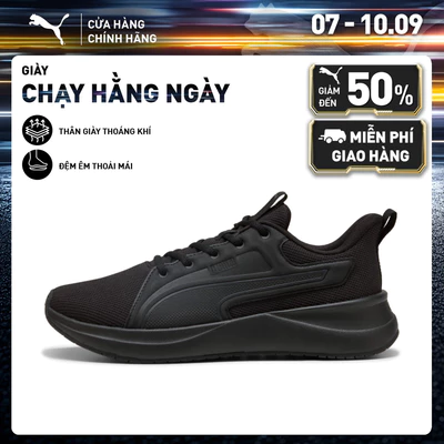 Giày Chạy Bộ PUMA Unisex Softride Carson 2 Black-Flat Dark Gray Màu Đen