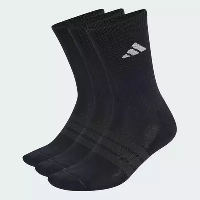 adidas Phong cách sống BỘ 3 ĐÔI TẤT CỔ TRUNG LÓT ĐỆM SPORTSWEAR Unisex Đen KR7119