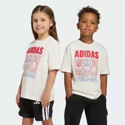 adidas Phong cách sống ÁO THUN ADIDAS MARVEL SPIDER-MAN Trẻ em trắng JZ3567