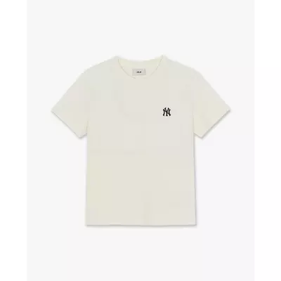 MLB - Áo thun nữ cổ tròn tay ngắn Basic Small Logo_3FTSB0164-50CRS