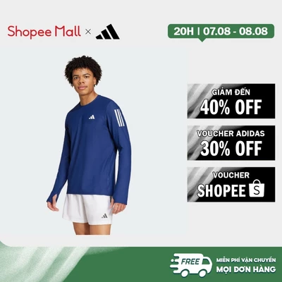 [Duy nhất 8.8 - VOUCHER 30%]adidas Chạy Áo Thun Tay Dài Own the Run Nam Màu xanh da trời IM5412