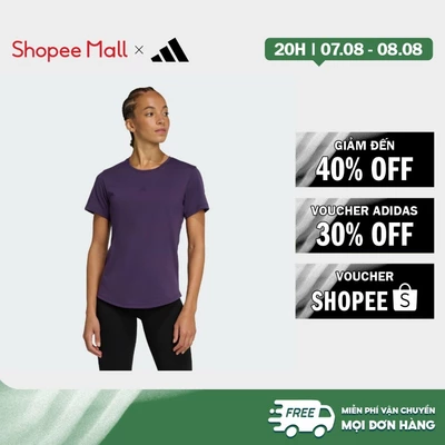 [Duy nhất 8.8 - VOUCHER 30%]adidas Gym & Training Áo Thun Yoga Essentials Nữ Màu tím JM4484