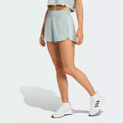 adidas Gym & Training Quần Short Pacer Workout Woven High Rise Nữ màu xanh lá KD7325