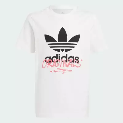 adidas Phong cách sống Áo Thun Graphic Trẻ Em Trẻ em trắng IY5455